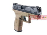 WE XDM-45ACP Compact 3.8GBB Pistol with Single magazine version - Tan - MLEmart.com