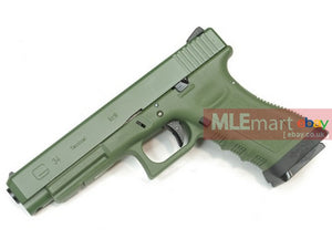 WE Metal Slide G34 GBB Pistol (OD) - MLEmart.com