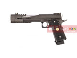 WE Hi-Capa 5.1 Dragon 7" Type B Full Metal GBB Pistol - Black - MLEmart.com