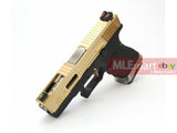 WE G19 GBB Brand War Ver (Gold Slide,Black Frame,Silver Barrel) - MLEmart.com