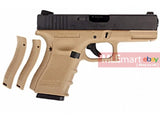 WE Metal Slide G23C Gen4 Fully/Semi Auto GBB Pistol -Dark Earth - MLEmart.com