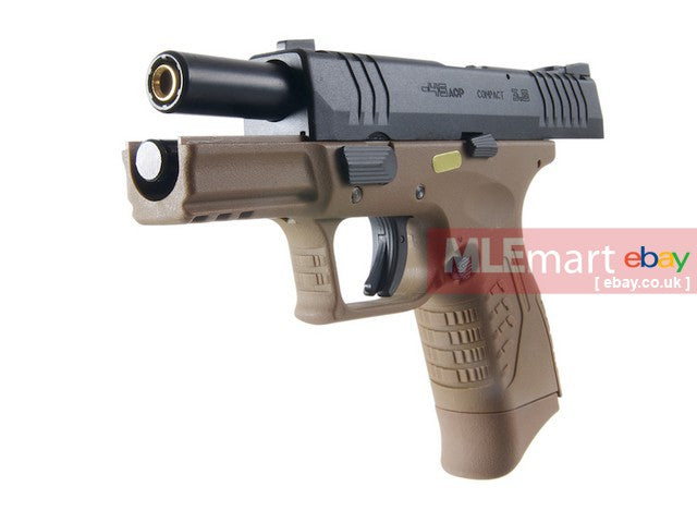 WE XDM-45ACP Compact 3.8GBB Pistol with Single magazine version - Tan |  MLEmart.com