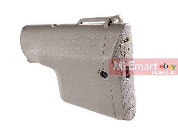 MLEmart.com - Madbull Troy Battle Ax M4 Buttstock w/ Silver Wire core - FDE