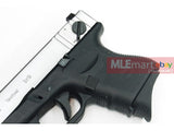 WE Metal Slide G26 GBB Pistol Full Auto Ver. (Silver) Type B - MLEmart.com