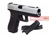 WE G18C Rail Steel Silde GBB Pistol (Sliver Slide) - MLEmart.com