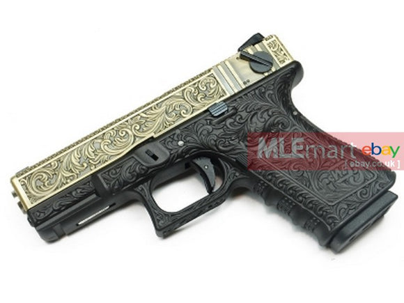 WE Aluminum Slide G23 GBB Pistol Classic Pattern(Bronze) - MLEmart.com