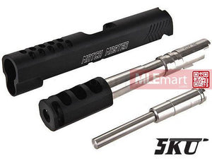 5KU CNC Match Master Slide and Compensator Set for Marui Hi-Capa 4.3 GBB (Black) - MLEmart.com