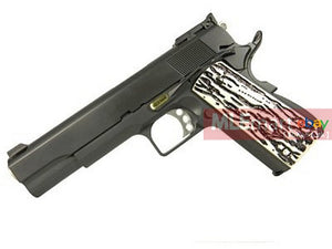 WE Metal M1911 Type C GBB Pistol without marking (Black) - MLEmart.com