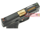 WE Metal Slide M&P Compact Semi-Auto Force GBB (Black Slide/Gold Barrel/Black Frame) - MLEmart.com