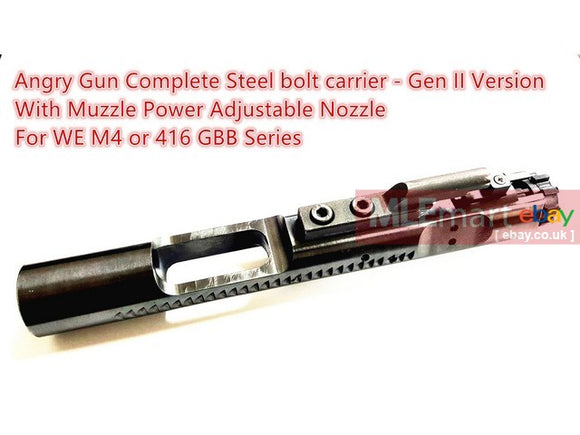 Angry Gun CNC Steel Bolt Carrier WE M4 GBB - Gen 2 Version - MLEmart.com