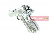 WE Double Barrel M1911A1 Classic Floral Pattern GBB Pistol (SV) - MLEmart.com