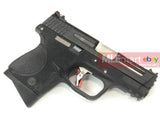 WE Metal Slide M&P Compact Semi-Auto Force GBB (Black Slide/Silver Barrel/Black Frame) - MLEmart.com