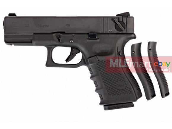 WE Metal Slide G23C Gen4 Fully/Semi Auto GBB Pistol -Black - MLEmart.com