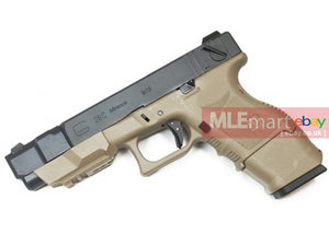 WE Metal Slide G26C Advance GBB Pistol Full Auto Ver. (TAN) - MLEmart.com