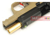 WE Metal Slide M&P Compact Semi-Auto GBB (Black Slide/Gold Barrel/Tan Frame) - MLEmart.com