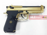 WE Full Metal M9A1 GBB Pistol - Golden - MLEmart.com