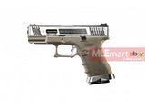 WE G19 GBB Brand War Ver (SV Slide, Tan Frame with Gold Barrel) - MLEmart.com