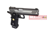 WE Hi-Capa 5.1 Dragon Type M Full Metal GBB Pistol - Silver - MLEmart.com