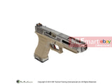 WE G35 GBB Pistol (Sliver Slide, Tan Frame, Sliver Barrel) - MLEmart.com