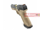 WE GP1799 GBB Pistol (Black Slide,Tan Frame,Gold Barrel ) - MLEmart.com