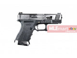 WE G19 GBB Brand War Ver (Silver Slide and barrel with BK Frame) - MLEmart.com